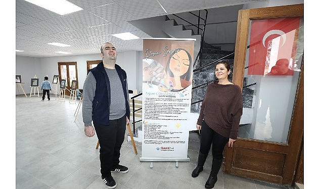 Menderes’te Otizmli Tuğcan’dan Resim Sergisi