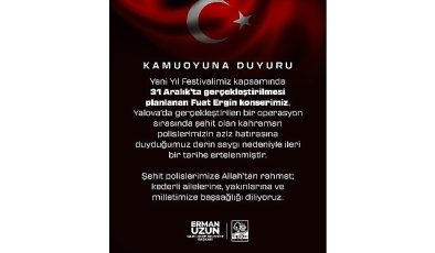 Konser Erteleme Duyurusu